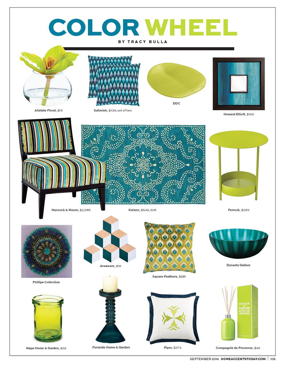 Home Accents Today - 2016 September Color Wheel